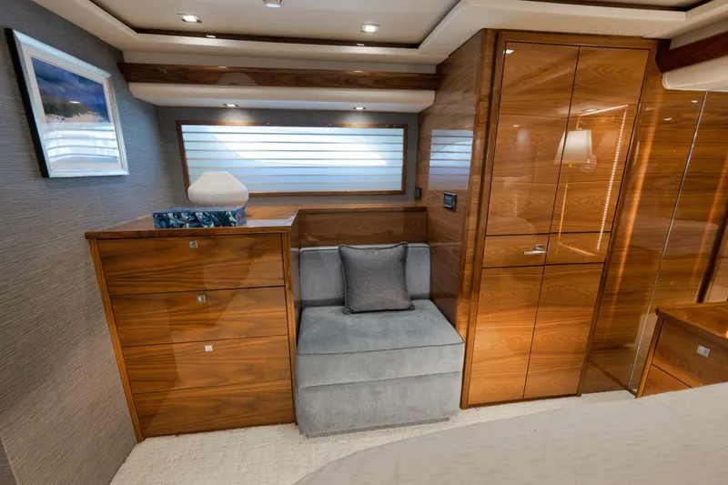 Slide: The Image of Viking 80 Baileys Ark - Interior Master Stateroom 2024 Viking 80 Convertible Baileys Ark - 5782179