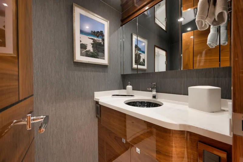 Slide: The Image of Viking 80 Baileys Ark - Interior VIP Stateroom Head 2024 Viking 80 Convertible Baileys Ark - 5782196