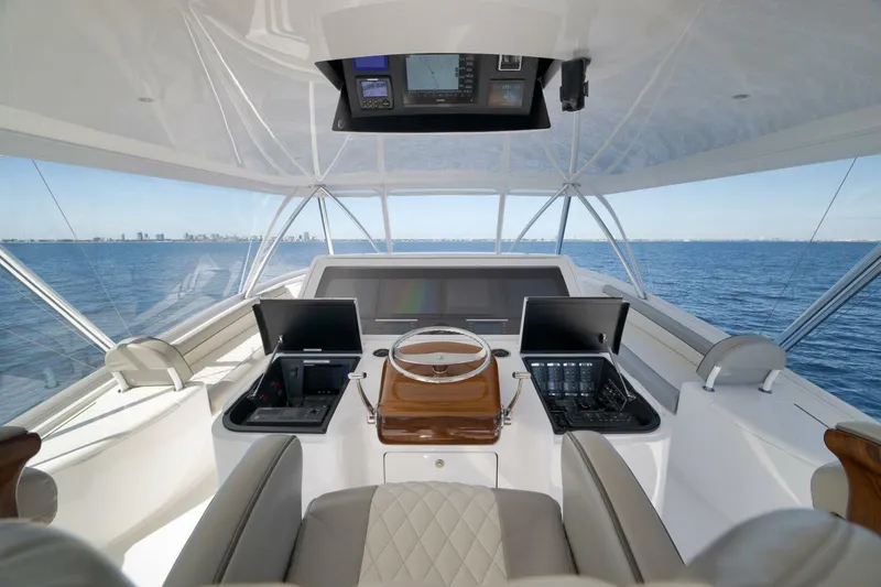 Slide: The Image of Viking 80 Baileys Ark - Exterior Flybridge 2024 Viking 80 Convertible Baileys Ark - 5782236