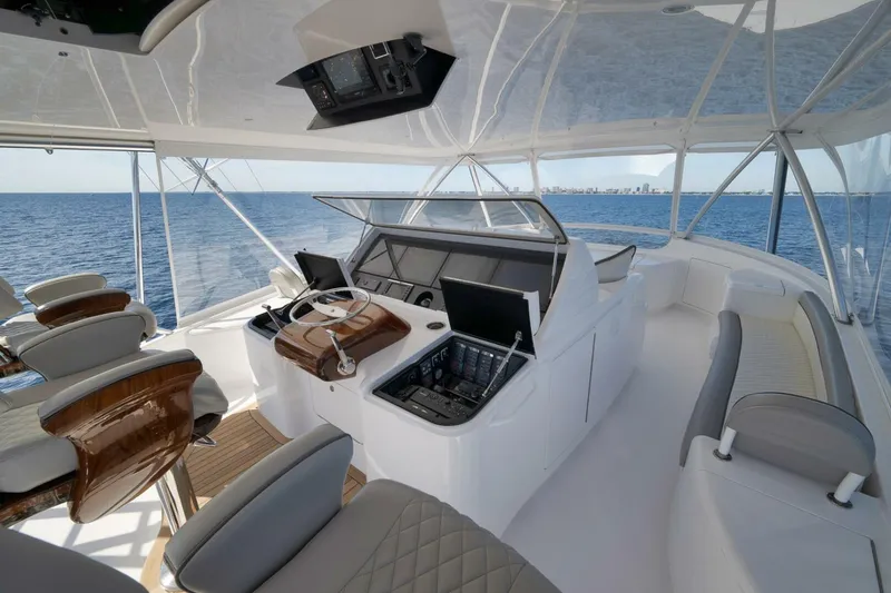 Slide: The Image of Viking 80 Baileys Ark - Exterior Flybridge 2024 Viking 80 Convertible Baileys Ark - 5782264