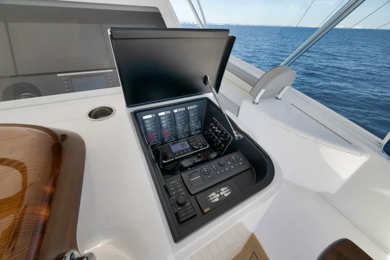 Slide: The Image of Viking 80 Baileys Ark - Exterior Flybridge 2024 Viking 80 Convertible Baileys Ark - 5782262