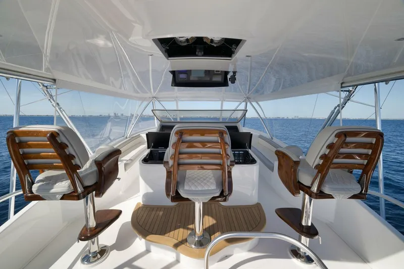 Slide: The Image of Viking 80 Baileys Ark - Exterior Flybridge 2024 Viking 80 Convertible Baileys Ark - 5782265