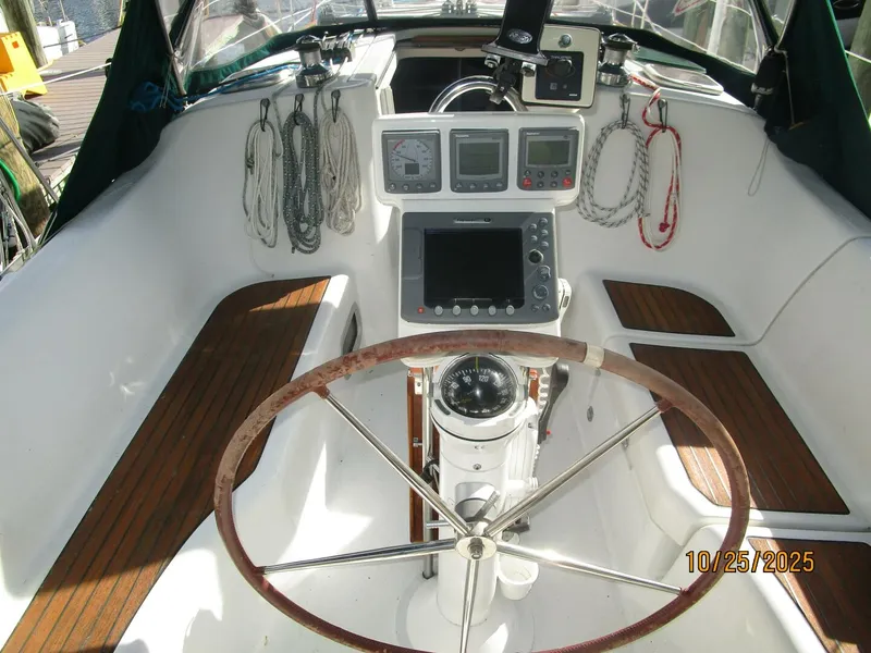Slide: The Image of 37' Beneteau cockpit helm1 - 5786366
