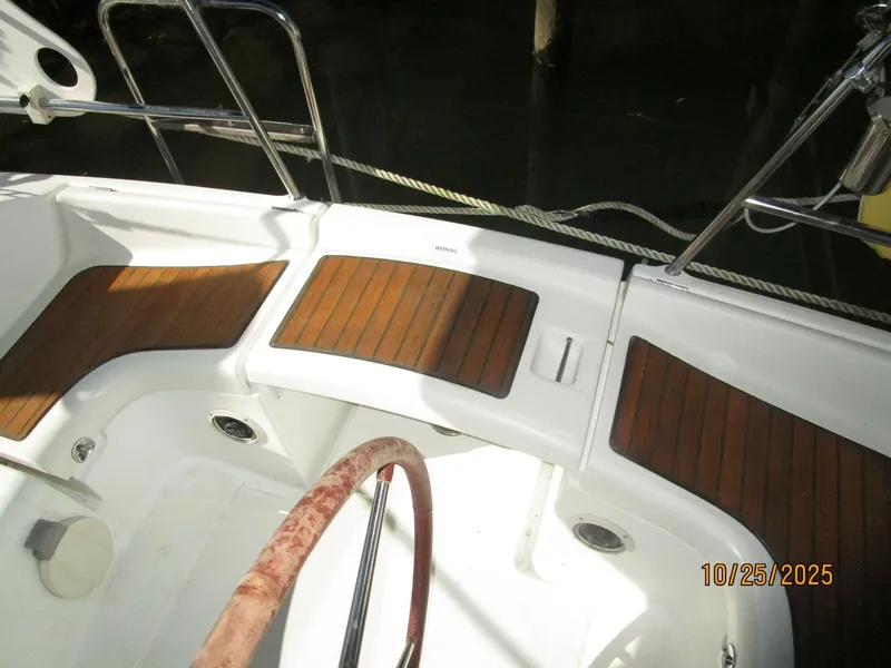 Slide: The Image of 37' Beneteau cockpit transom pass-thru - 5786373