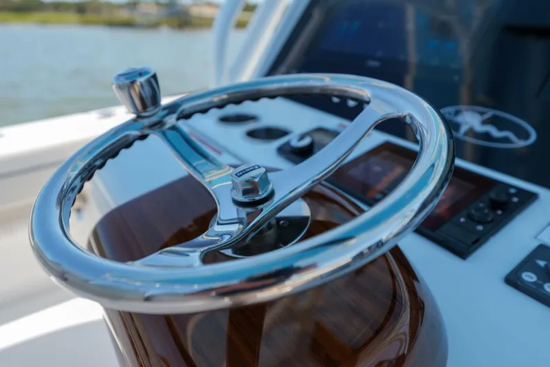 Slide: The Image of Valhalla 33 - Sea Dawg - Helm Station Steering Wheel 2024 Valhalla 33 Center Console - Sea Dawg - 5785900