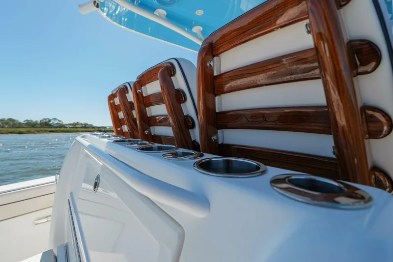 Slide: The Image of Valhalla 33 - Sea Dawg - Helm Seating Rod Holders 2024 Valhalla 33 Center Console - Sea Dawg - 5785894