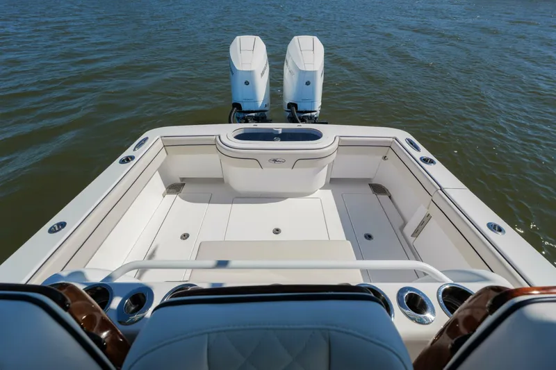 Slide: The Image of Valhalla 33 - Sea Dawg - Cockpit view from Helm 2024 Valhalla 33 Center Console - Sea Dawg - 5785902