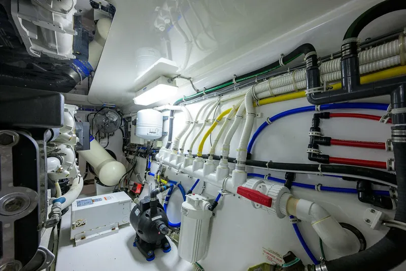 Slide: The Image of Hatteras 54 SEA NYLE - Engine Room 2017 Hatteras 54 SEA NYLE - 5786982