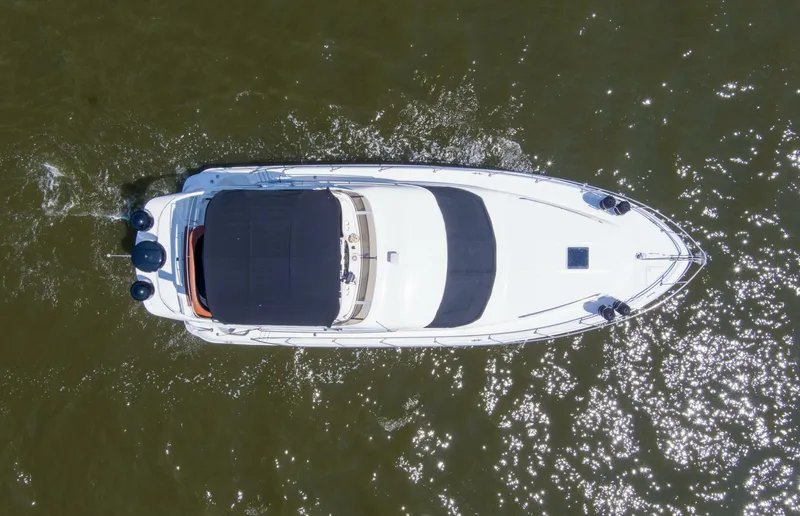 Slide: The Image of 2000 40 Sea Ray 400 Sedan Bridge Silver Lining Exterior (6) - 5882336