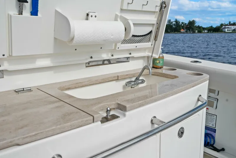 Slide: The Image of 2019 Boston Whaler 380 Outrage 'Lima Kilo' - Wet Bar - 5788040