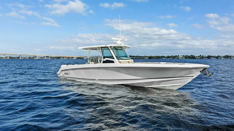 Slide: The Image of 2019 Boston Whaler 380 Outrage 'Lima Kilo' - Profile Starboard  - 5788005