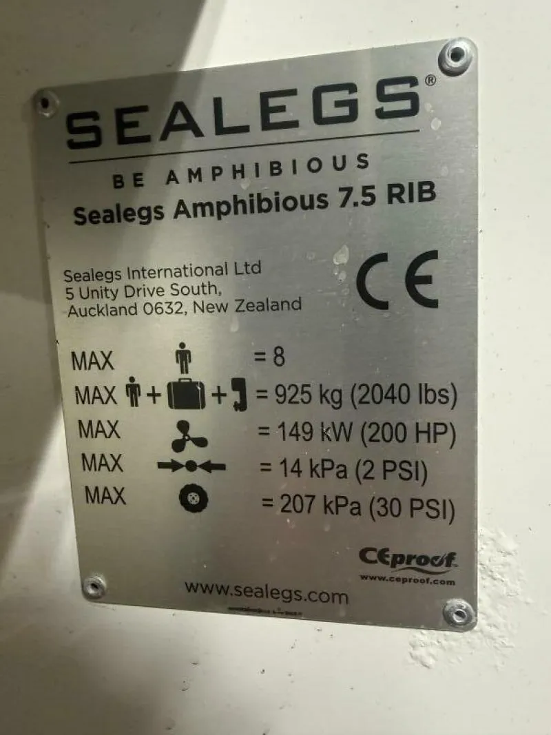 Slide: The Image of Sealegs 7.5 RIB 2021 - 5787336