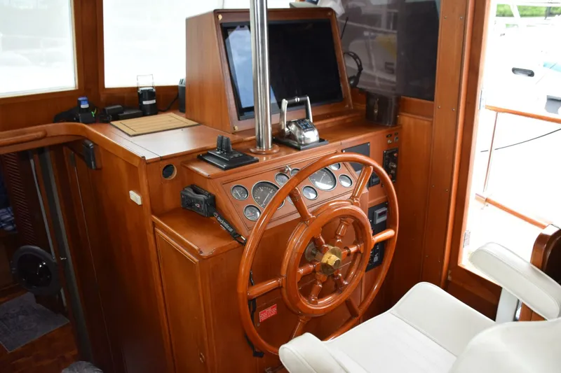 Slide: The Image of Lower helm console with starboard pilothouse door open - 5805831