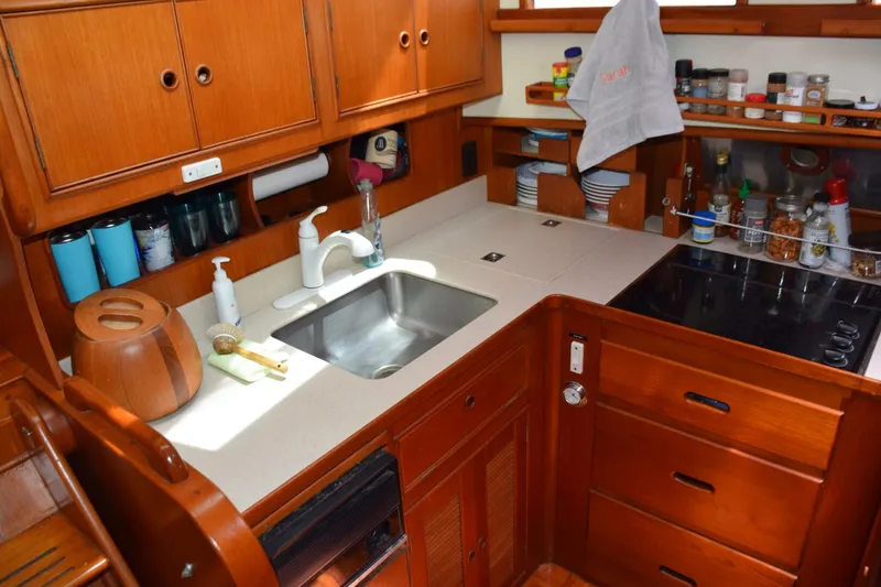 Slide: The Image of Galley area, down three steps from salon on the portside - 5805834