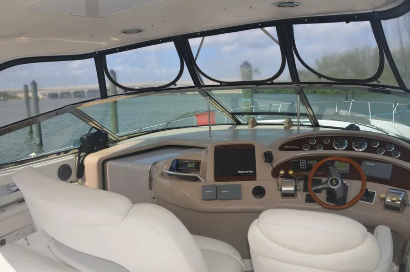 Slide: The Image of Sea Ray 46 4 RICH-SHER OR POORER - Cockpit - Helm 2001 Sea Ray 46 - 4 RICH-SHER OR POORER - 5808665