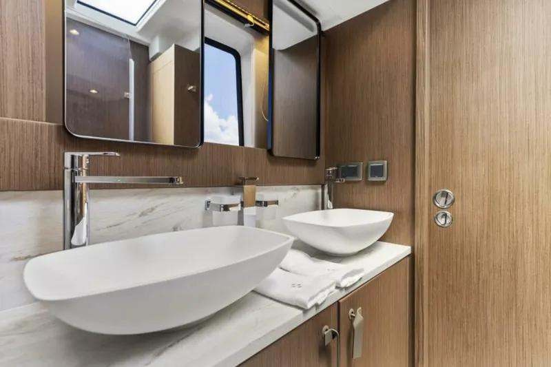 Slide: The Image of 2026 Prestige F5.7 Flybridge - Master Suite Head - 5809184