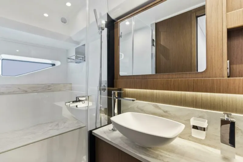 Slide: The Image of 2026 Prestige F5.7 Flybridge - Guest VIP Suite Head - 5809195