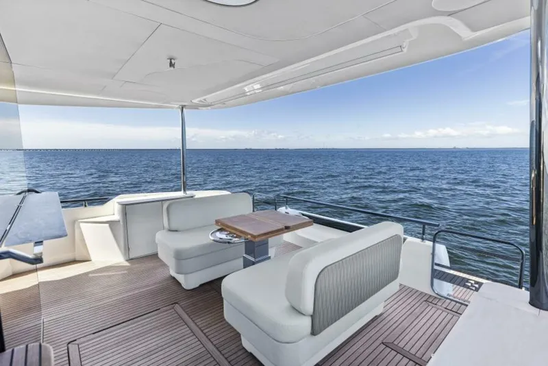 Slide: The Image of 2026 Prestige F5.7 Flybridge - Aft Deck - 5809155