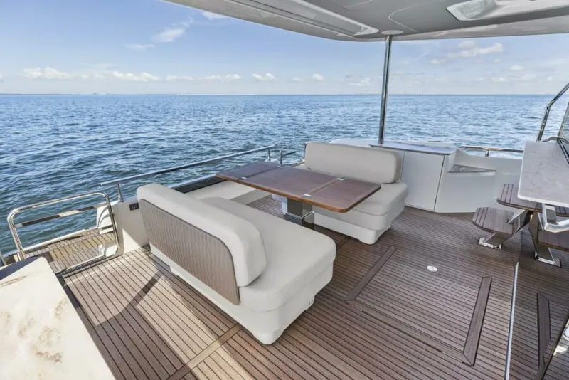 Slide: The Image of 2026 Prestige F5.7 Flybridge - Aft Deck - 5809210