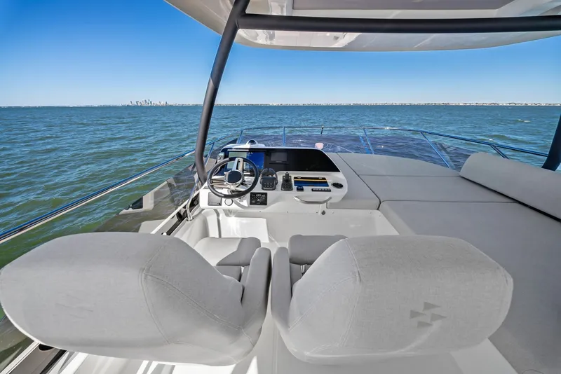 Slide: The Image of 2026 F5.7 Prestige Yachts Flybridge Helm - 6008021