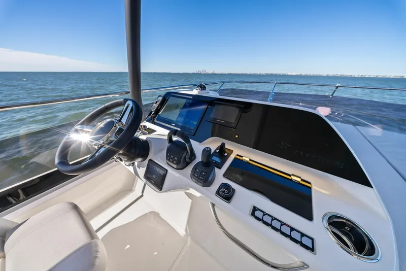 Slide: The Image of 2026 F5.7 Prestige Yachts Flybridge Helm - 6008022