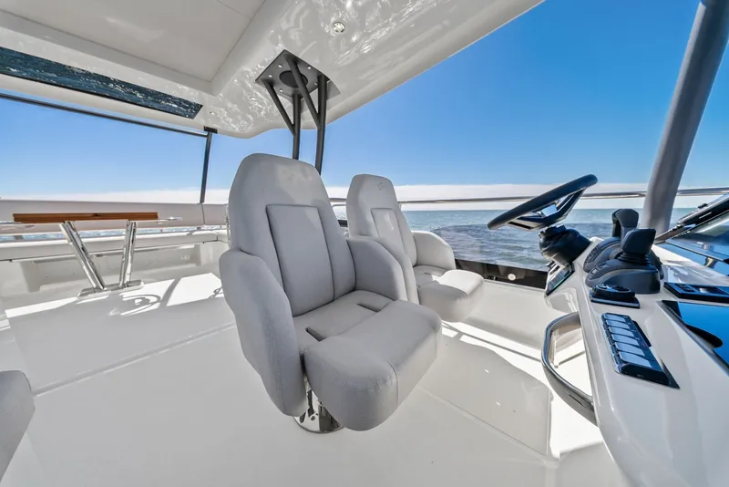 Slide: The Image of 2026 F5.7 Prestige Yachts Flybridge Helm - 6008023