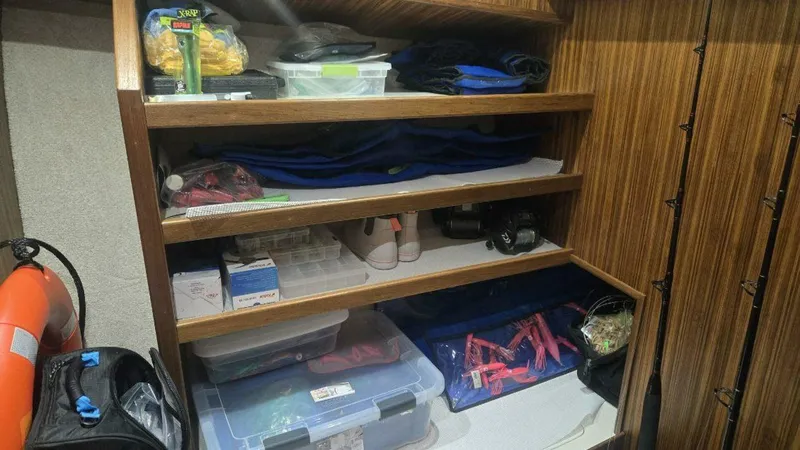 Slide: The Image of 1984 Ocean Yacht 46SS Tackle Storage - 5820535