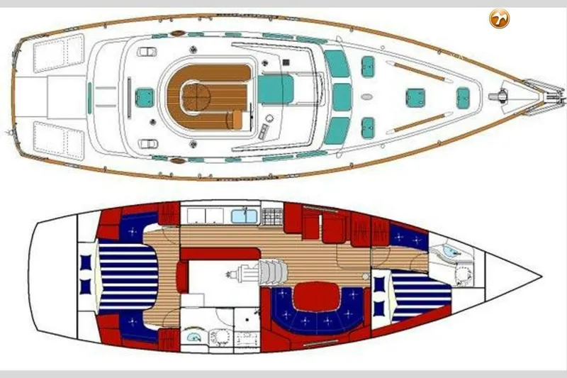 Slide: The Image of Beneteau Oceanis 42 Cc Layout Sea No Evil Vys - 5897145