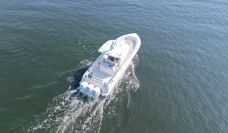 Slide: The Image of Boston Whaler 35 - 35 Boston Whaler - Aerial Running Shot 2016 Boston Whaler 35 Center Console - 5821334