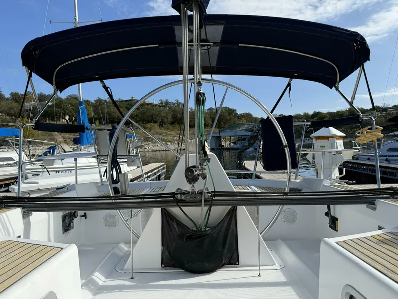 Slide: The Image of Wheel and Traveler Clean fiberglass &  teak  - 5822404