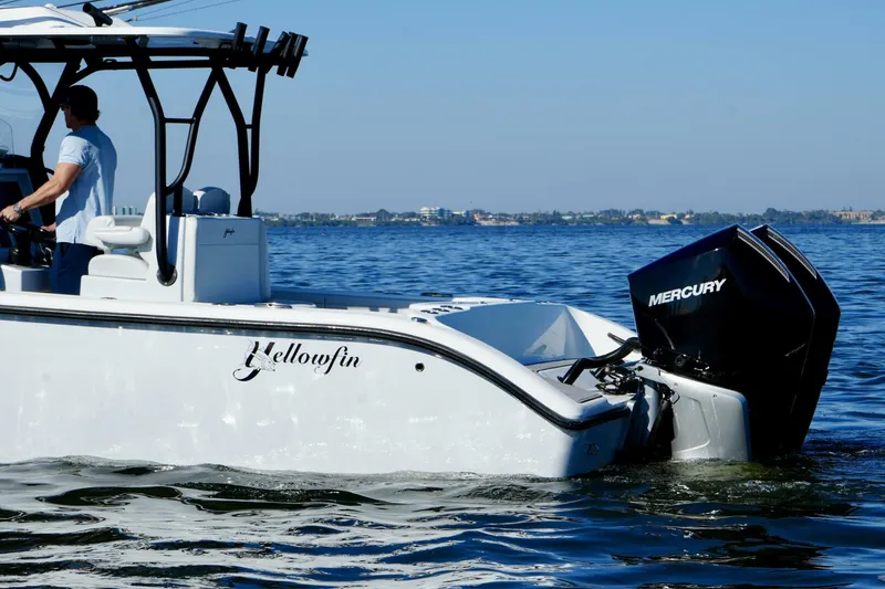 Slide: The Image of Yellowfin 32 Luhn 32- Stern and Engines 2023 Yellowfin 32 Center Console Luhn 32 - 5823409