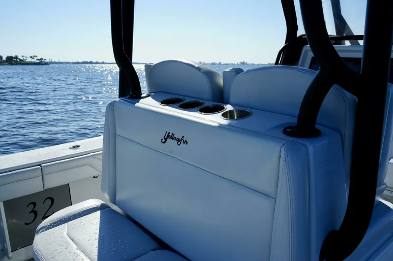 Slide: The Image of Yellowfin 32 Luhn 32- Aft Seating with Cupholders 2023 Yellowfin 32 Center Console Luhn 32 - 7654596