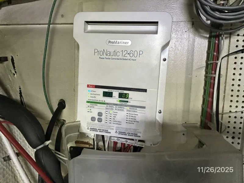 Slide: The Image of 42' Grand Banks battery charger - 5824533