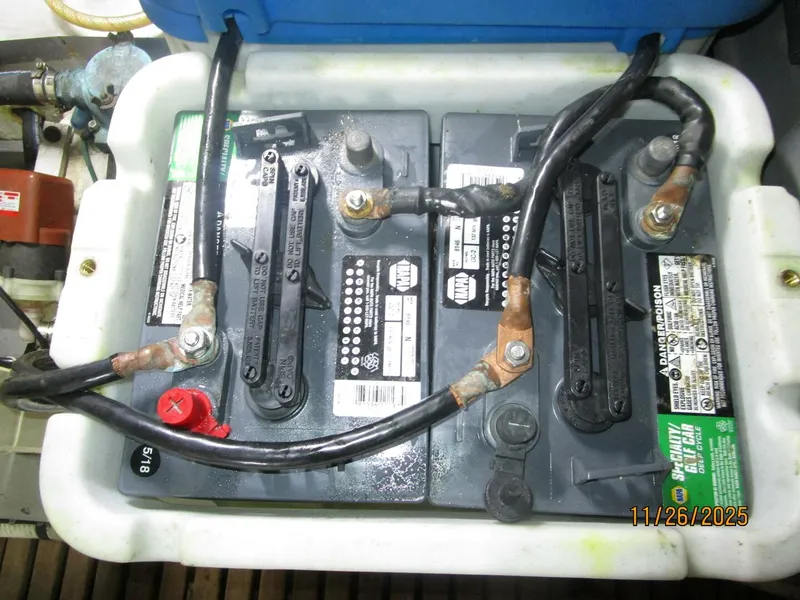 Slide: The Image of 42' Grand Banks battery bank1 - 5824527