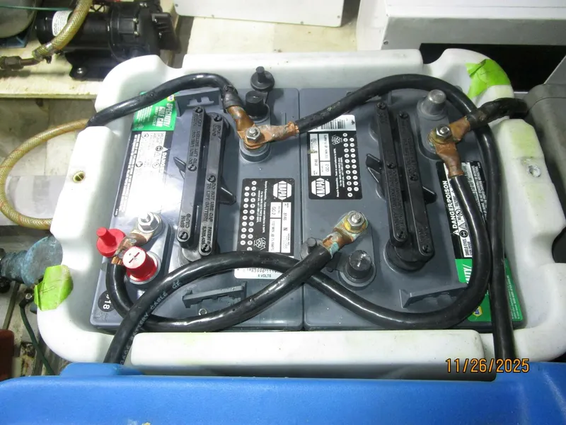 Slide: The Image of 42' Grand Banks battery bank2 - 5824528