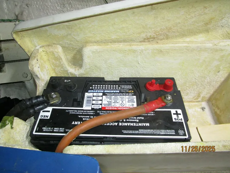 Slide: The Image of 42' Grand Banks battery bank6 - 5824532