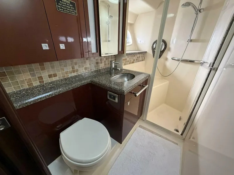 Slide: The Image of 2008 Sea Ray 47 Sedan Bridge - Head - 5841506