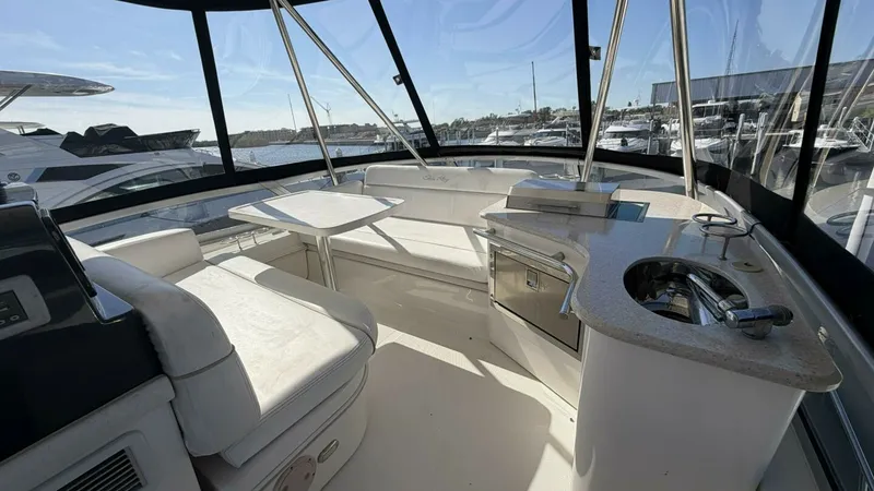 Slide: The Image of 2008 Sea Ray 47 Sedan Bridge - Flybridge Seating - 6613426
