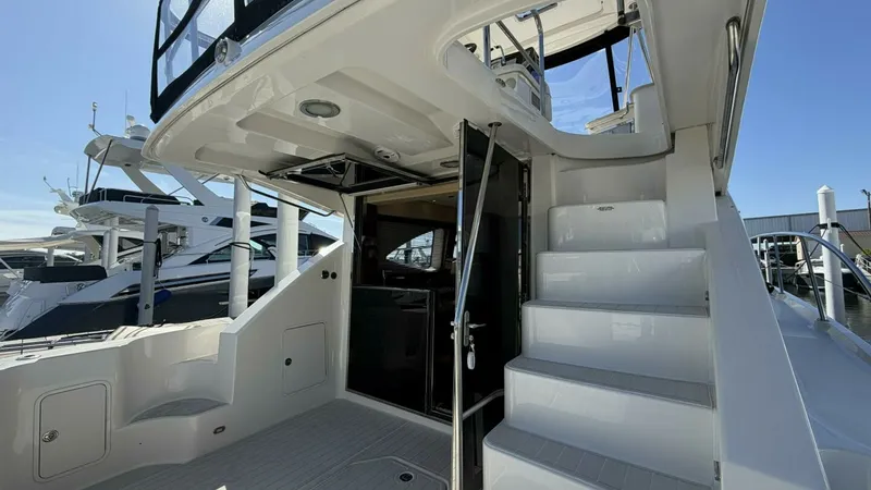 Slide: The Image of 2008 Sea Ray 47 Sedan Bridge - Aft Deck - 6613429