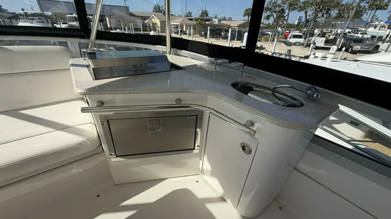 Slide: The Image of 2008 Sea Ray 47 Sedan Bridge - Flybridge Kitchen - 6613428