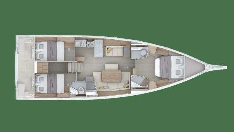 Slide: The Image of Beneteau Oceanis 47 Three Cabins / Two Heads - 5828283