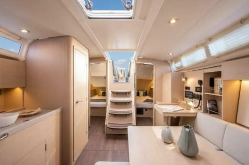 Slide: The Image of Beneteau Oceanis 37.1 First Line Salon looking aft - 5828323