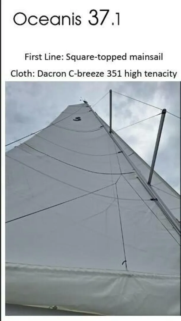 Slide: The Image of Beneteau Oceanis 37.1 First Line First Line Pack is designed for a Square Top Main - 5851324