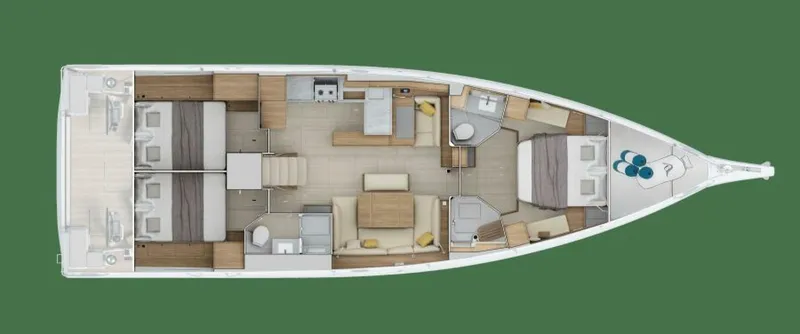 Slide: The Image of Beneteau Oceanis 52 Three Cabins / Two Heads - 5828358