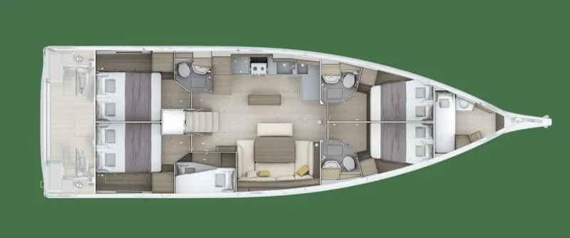 Slide: The Image of Beneteau Oceanis 52 Five Cabins / Three Heads - 5828359