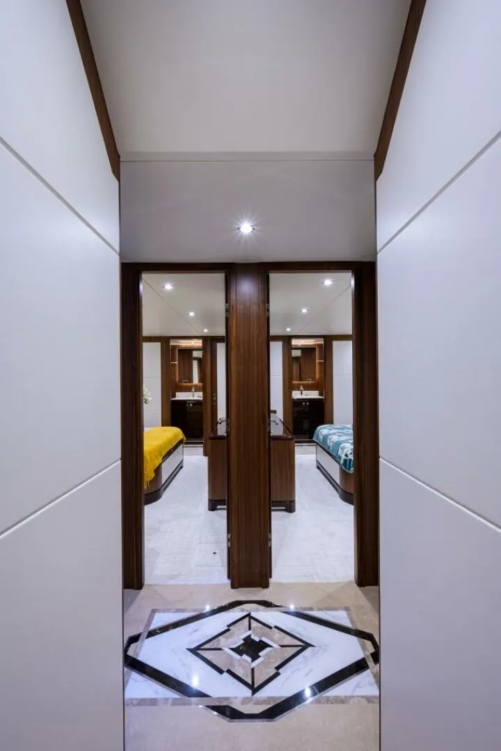 Slide: The Image of Ocean Alexander 100 ZEPHYR - Interior Guest Stateroom Entrance Hall 2019 Ocean Alexander 100 ZEPHYR - 5828832