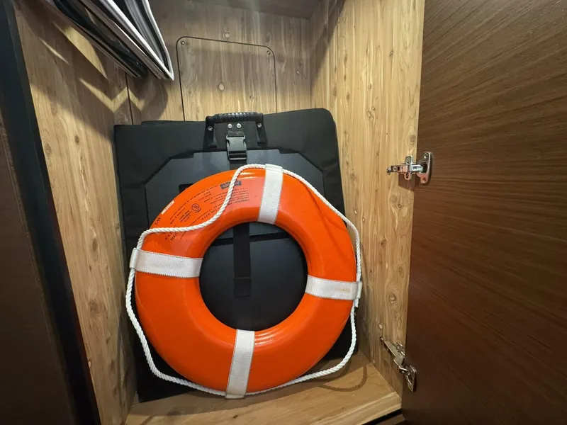 Slide: The Image of 2016 Sea Ray 470 Sundancer 'Lopez Cove II' - VIP Stateroom Closet - 5842435