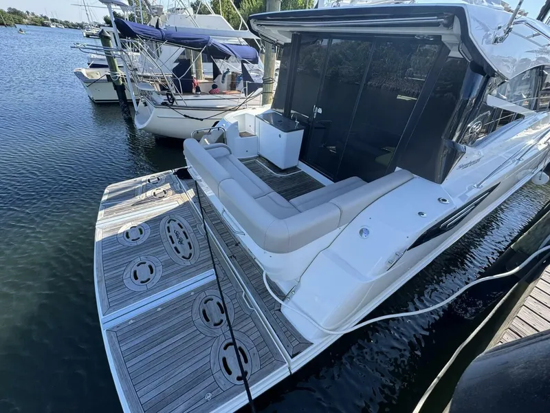 Slide: The Image of 2016 Sea Ray 470 Sundancer 'Lopez Cove II' - Hydraulic Swim Platform - 5842414