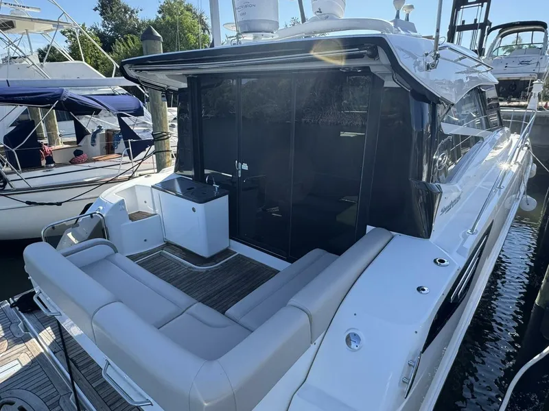 Slide: The Image of 2016 Sea Ray 470 Sundancer 'Lopez Cove II' - Aft Seating - 5842424