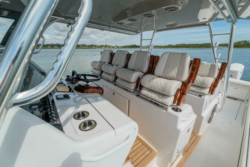 Slide: The Image of Valhalla 55 - Lucky 24 IV - Helm Station Seating 2024 Valhalla 55 Center Console - Lucky 24 IV - 5839122